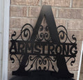 Custom monogram sign