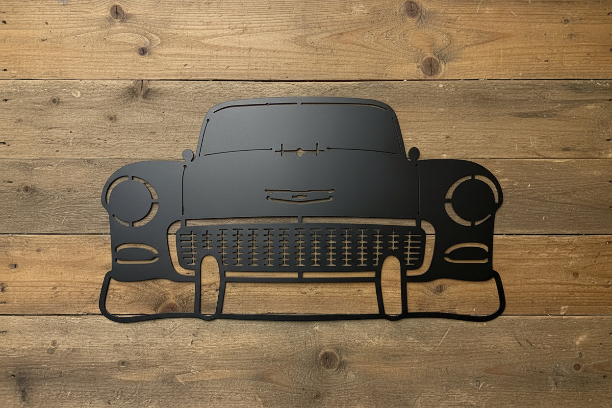 Metal 55 Chevy sign