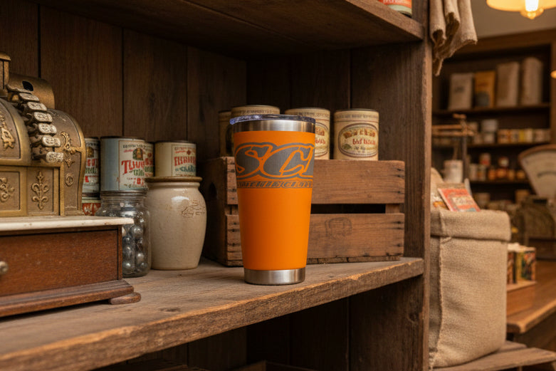 Orange 20 oz tumbler