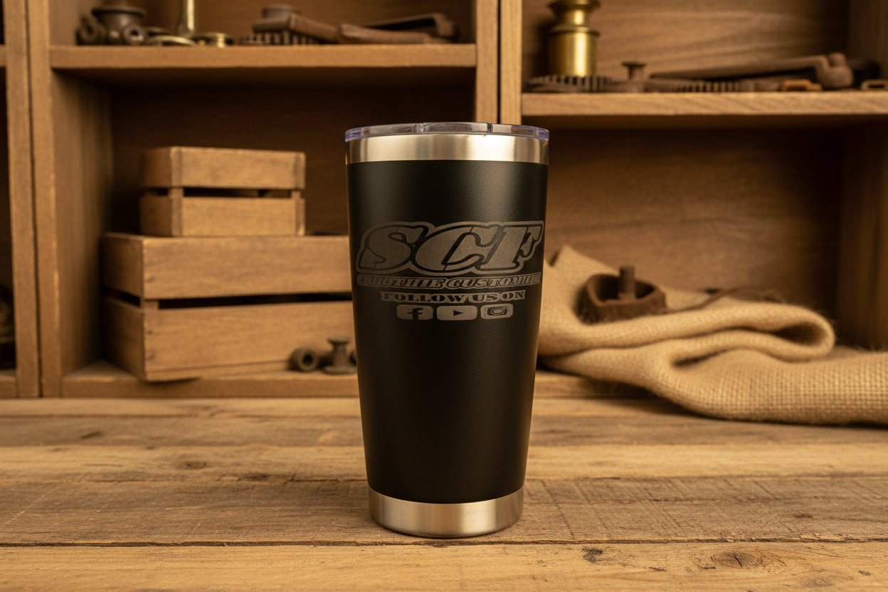 Black 20 oz tumbler